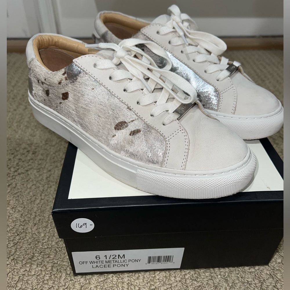 J/Slides white tennis shoes size 6 1/2